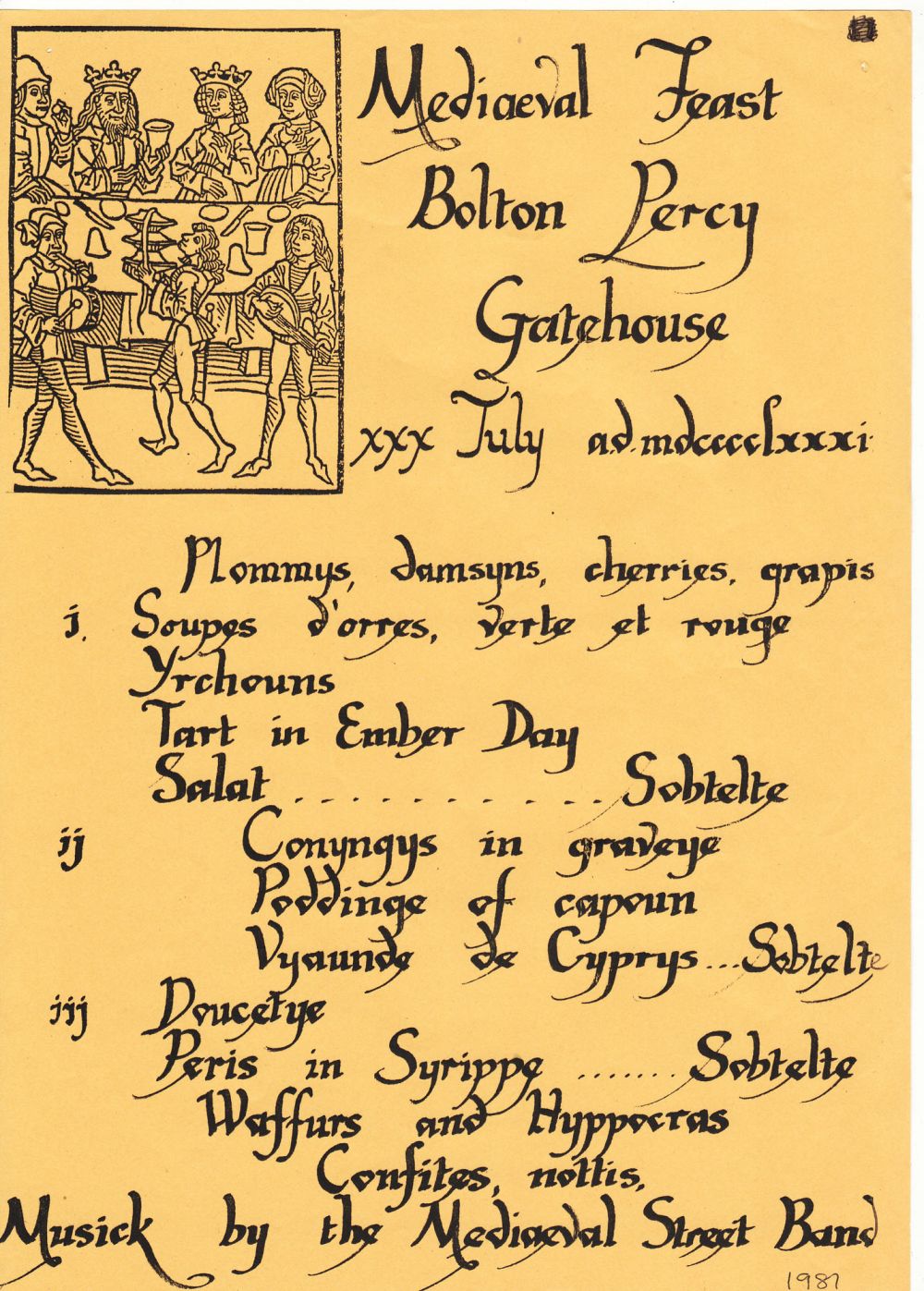 Medieval Feast poster