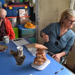 Pottery jenga at Silver Scrubbers!